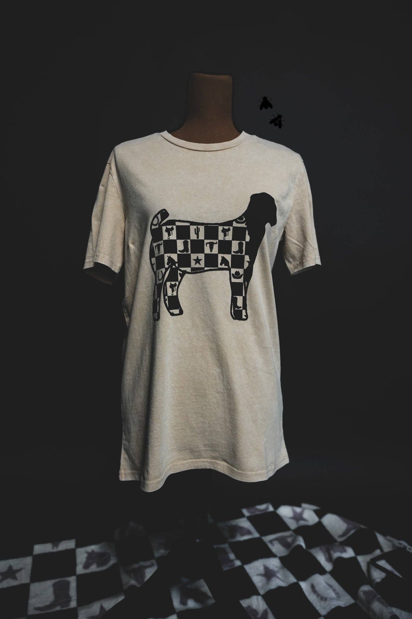 Stock Check Goat Tee