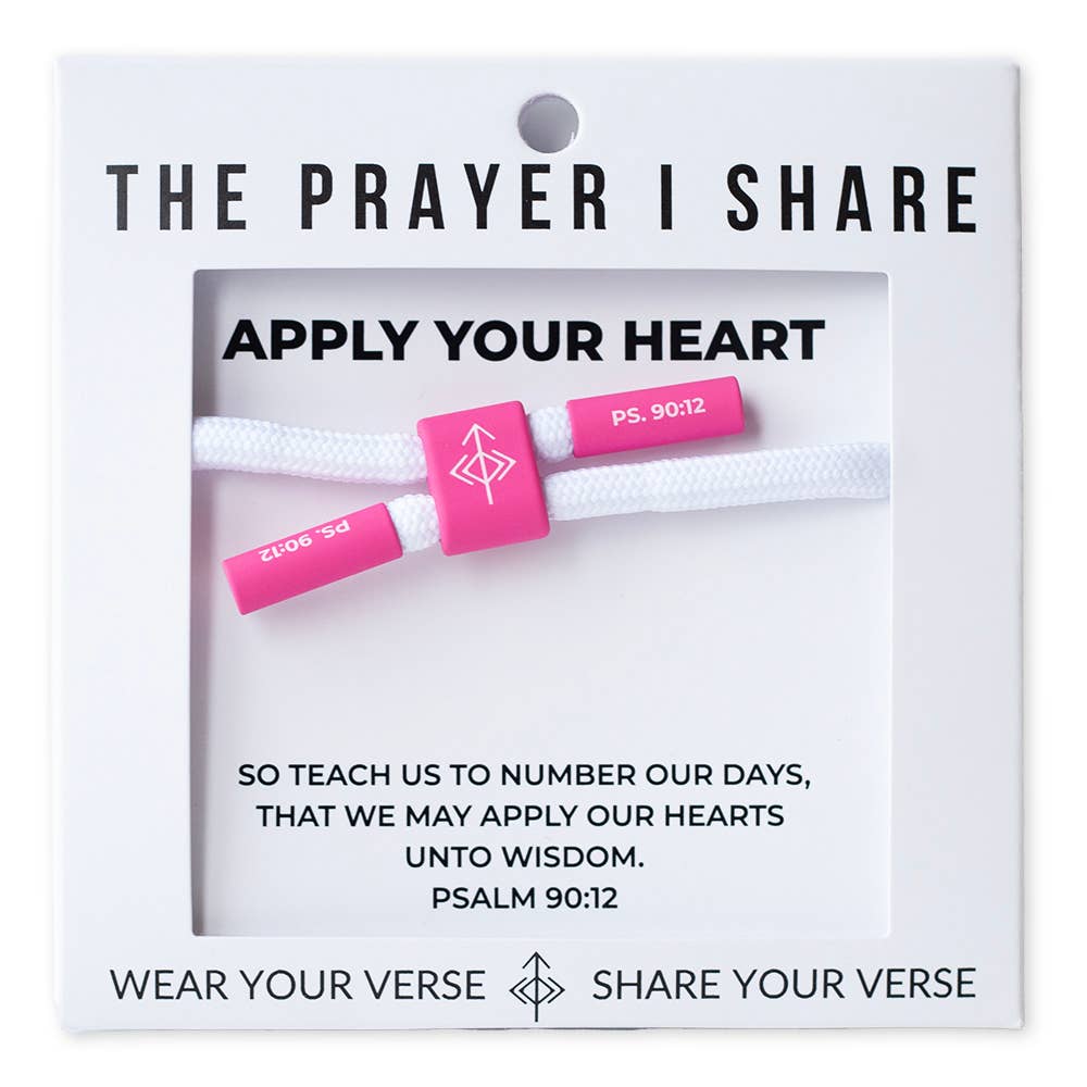 Apply Your Heart Christian Cord Bracelet 