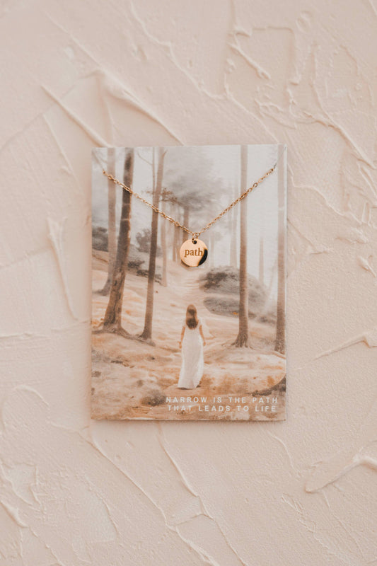 Path Disc Christian Necklace