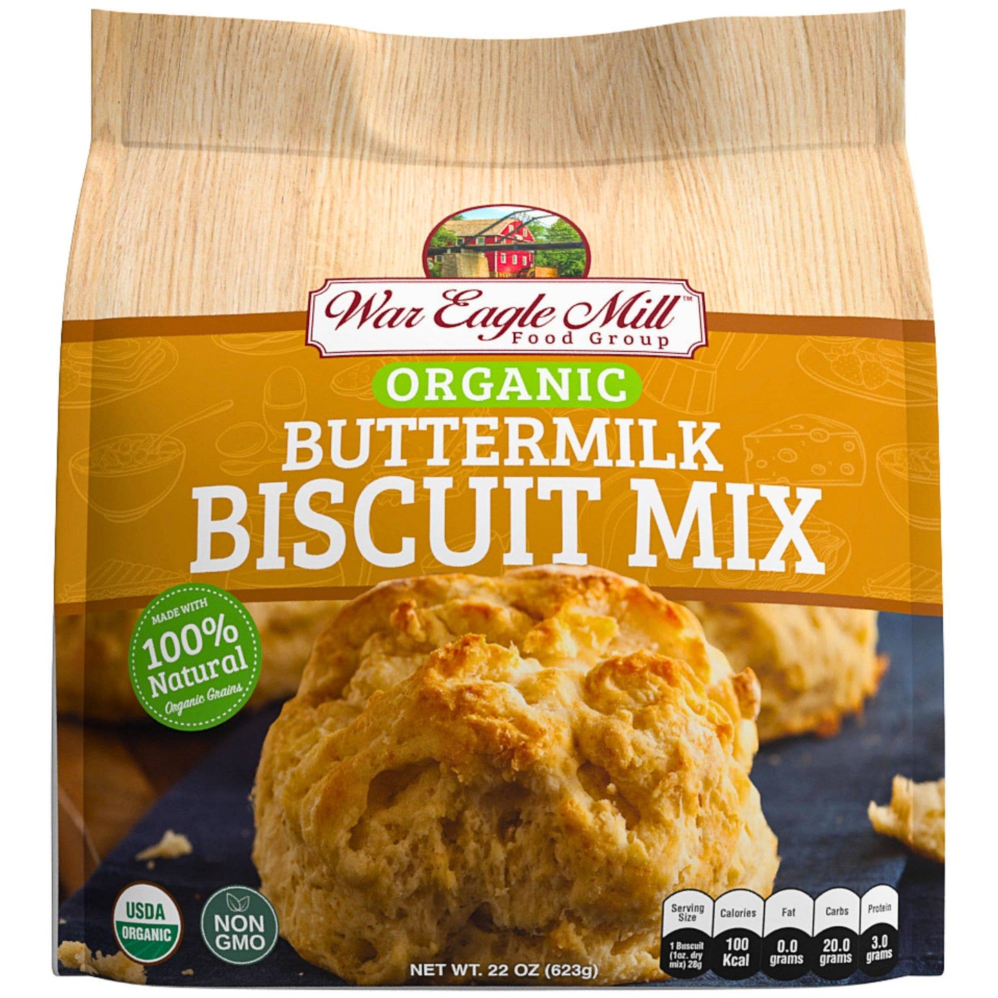 Organic Buttermilk Biscuit 22oz Mix