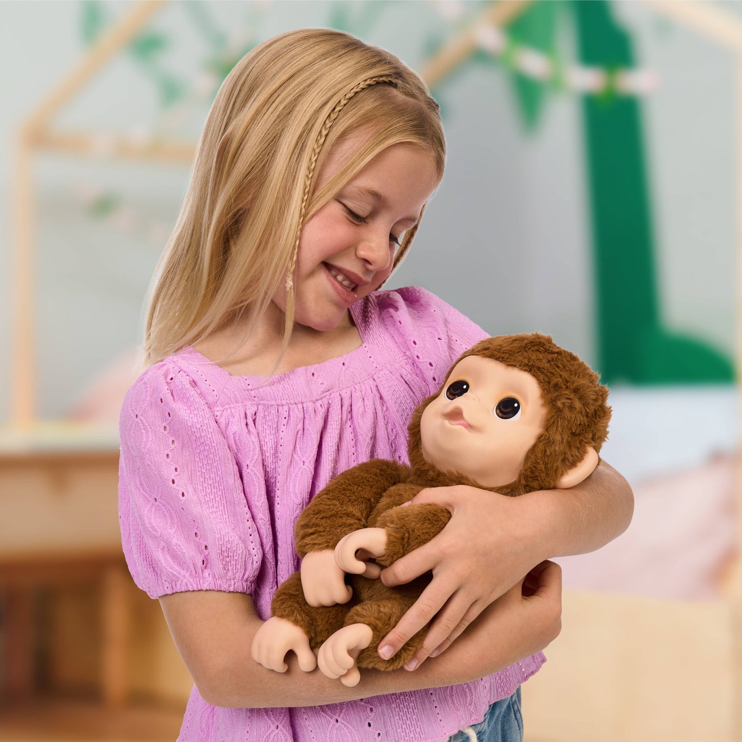 Moose Toys Little Live Pet My Baby Monkey Plush
