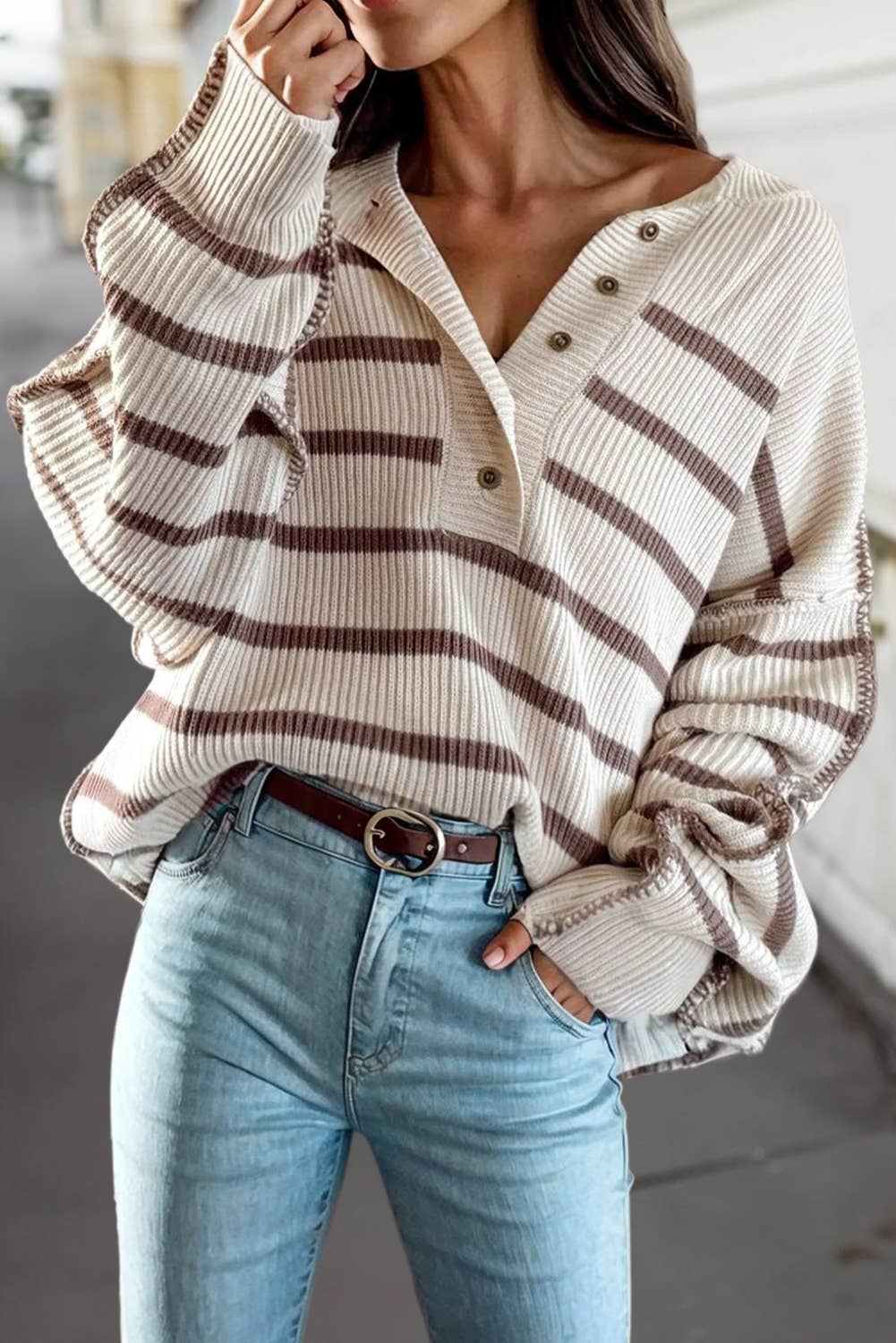 Stripe Henley