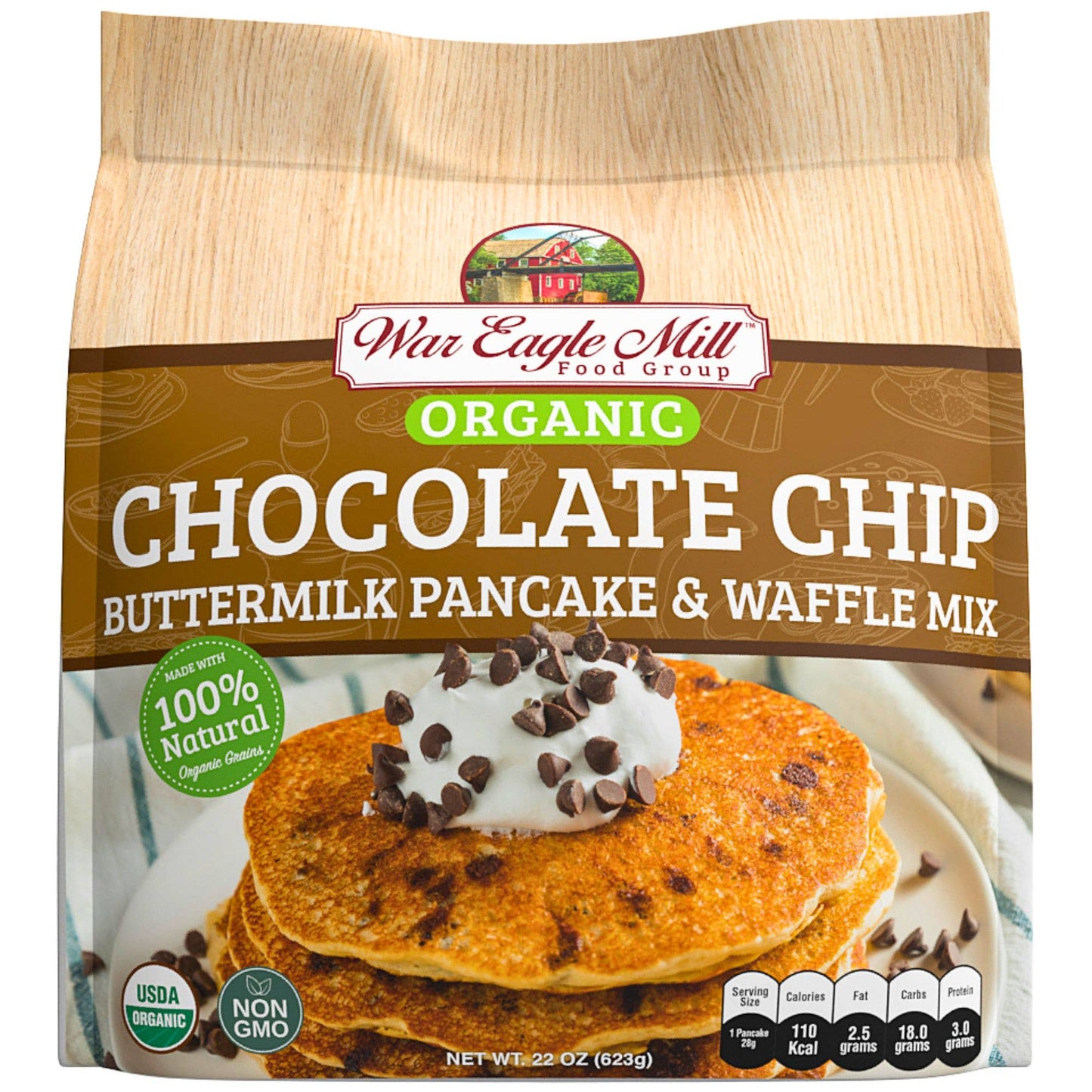 Organic Chocolate Chip Pancake & Waffle Mix
