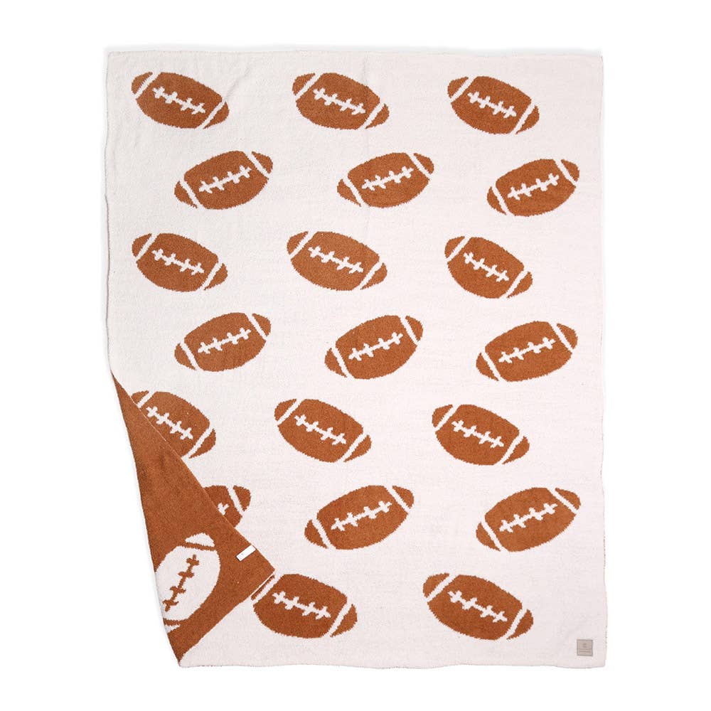 Football Throw Reversible Blanket