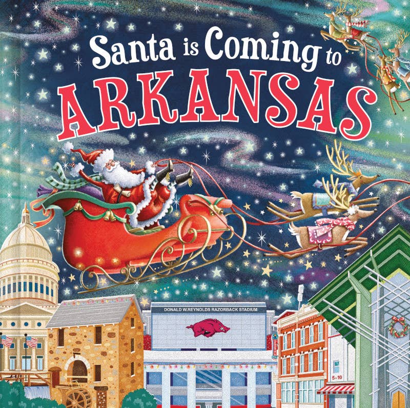 Santa Is Coming to Arkansas Children's Book