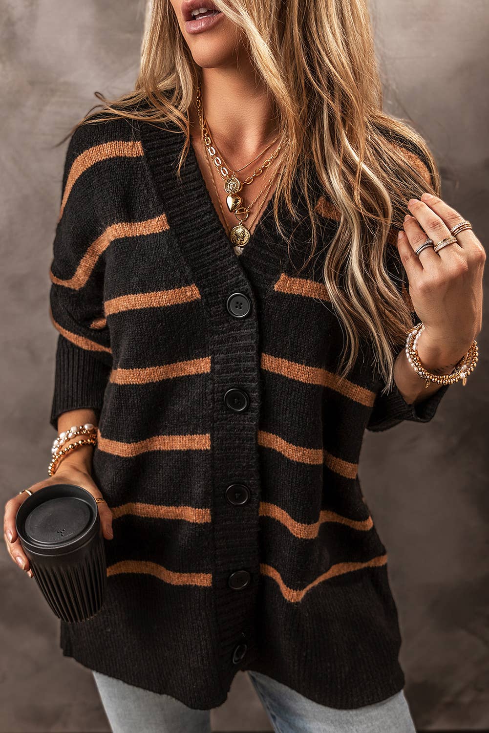 Drop Shoulder Cardigan