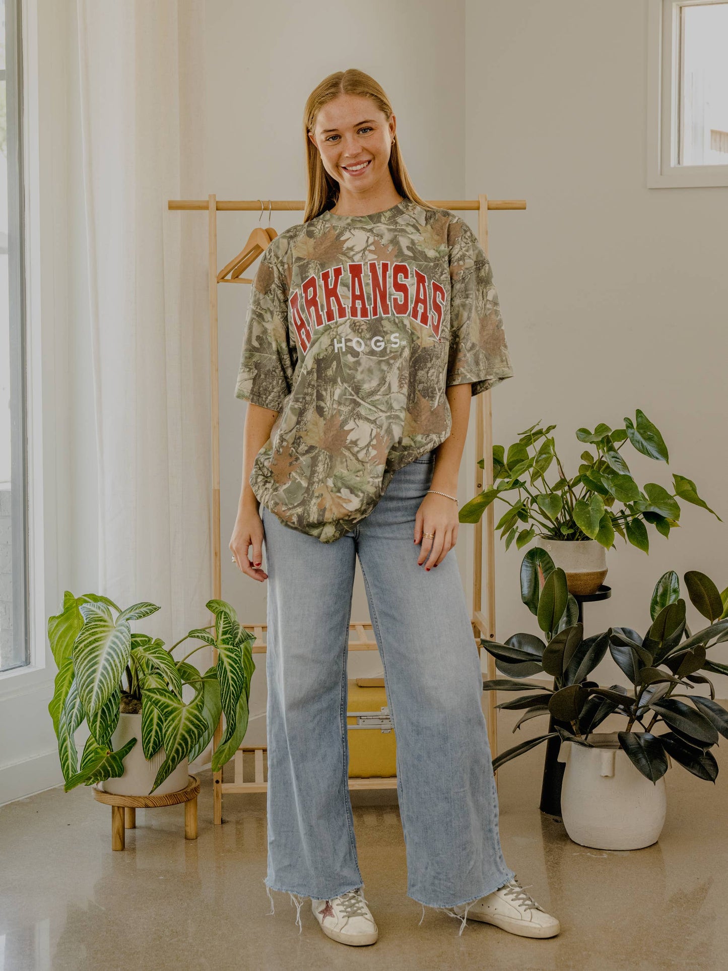 Arkansas Razorbacks Filled Gault Camo Tee