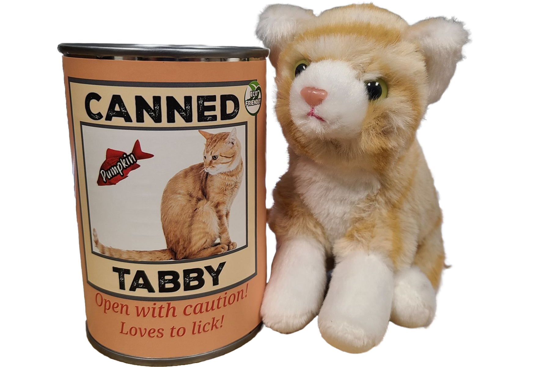Canned Orange Tabby Cat Stuffed Plush – Hiwasse Mercantile