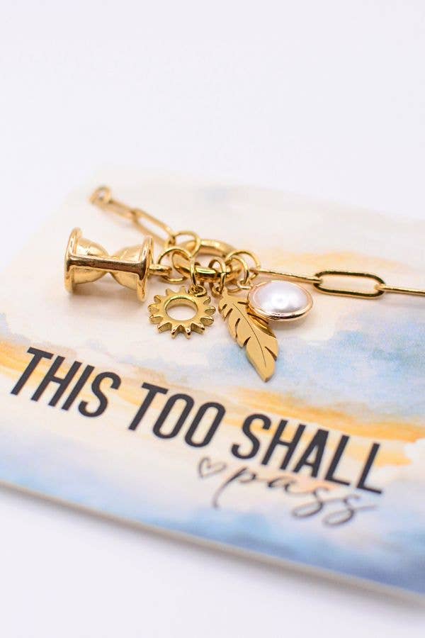 This Too Shall Pass Charm Necklace