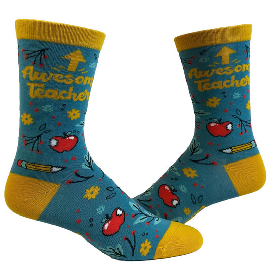 Awesome Teacher Cute Socks