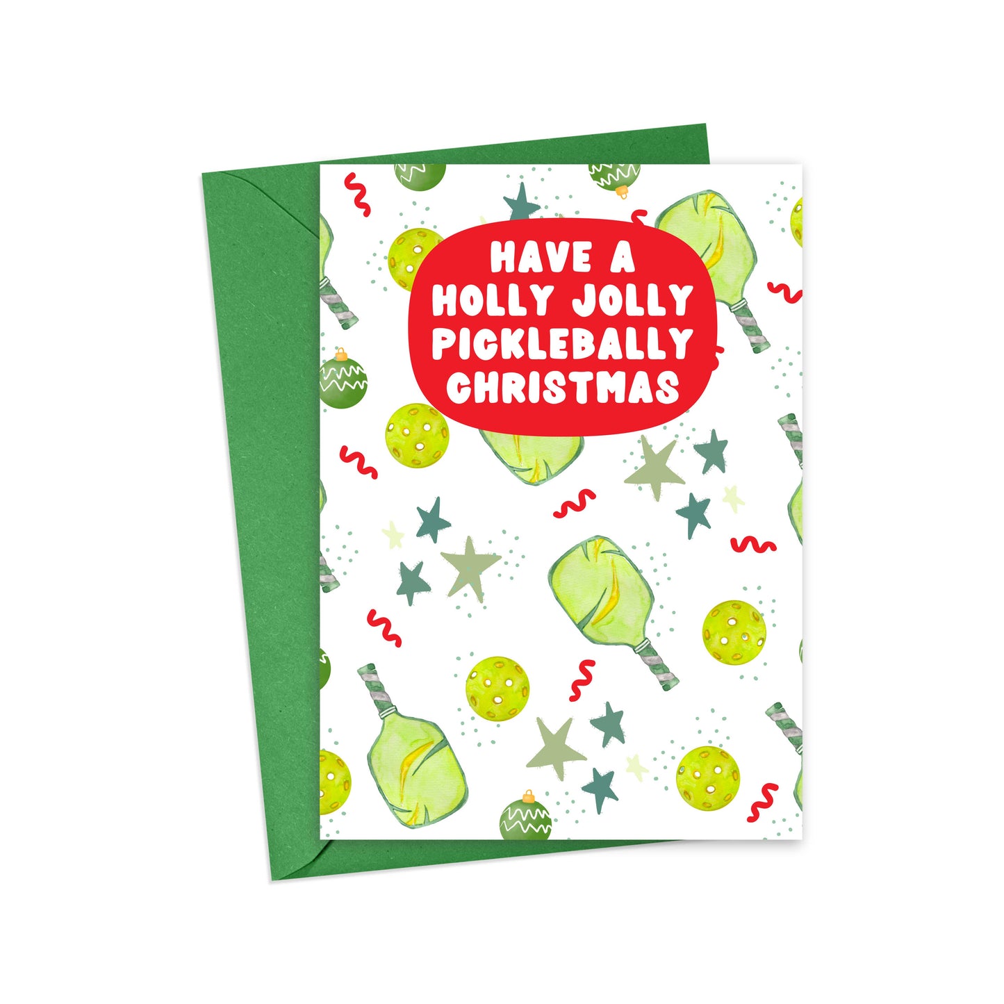 Pickleball Christmas Cards Holiday Card