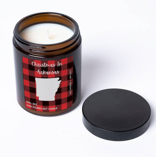 Christmas In Arkansas Hand Poured Soy Candle