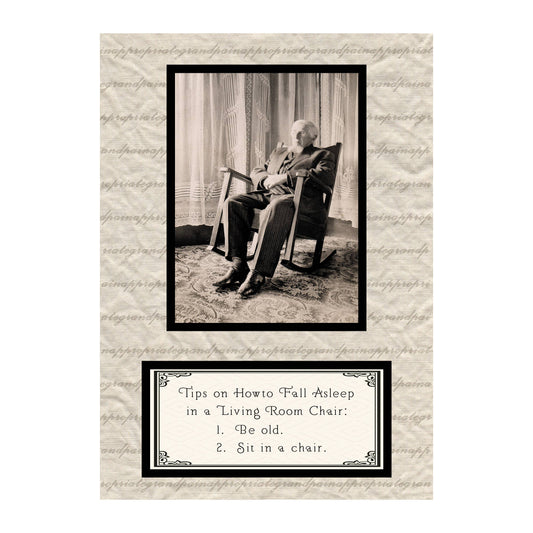 Funny Card: Tips On How To Fall Asleep
