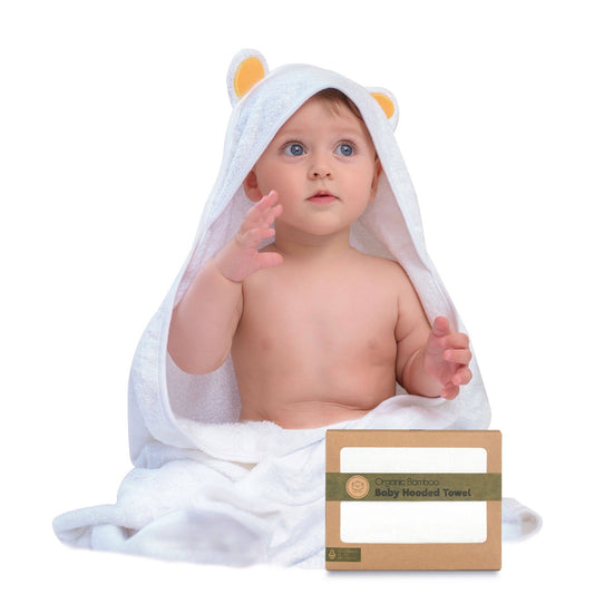 Bamboo Hooded Baby Towels (Bear)