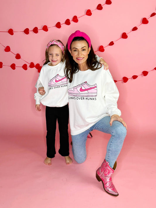 Youth Dunks Over Hunks Valentine's Day Sweatshirt