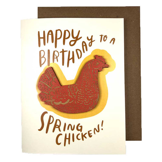 Spring Chicken Magnet w/ Card