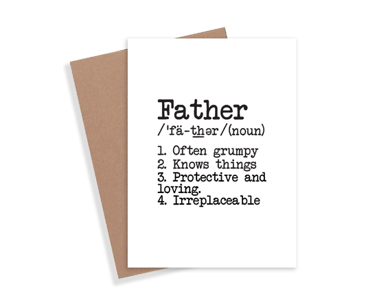Father Definition Card