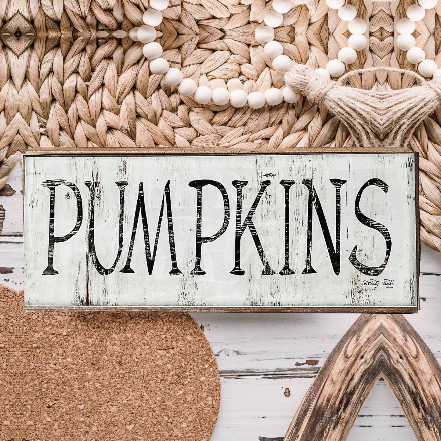 Wooden Fall Pumpkin Sign