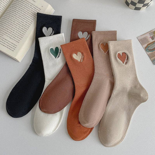 Double Bundle Heart Socks