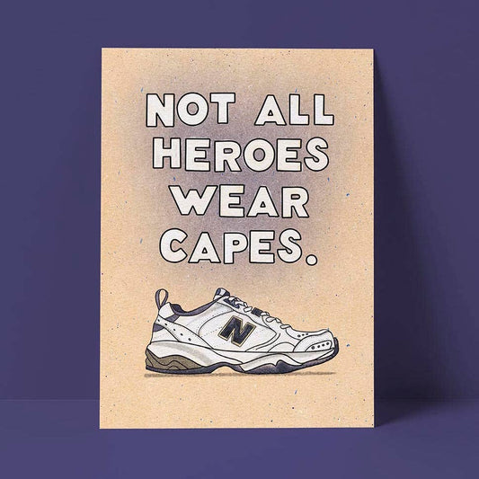 Enormous White Shoes Father's Day Card