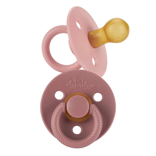 Itzy Soother™ Pink Natural Rubber Pacifier Sets