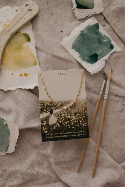 Path Christian Necklace