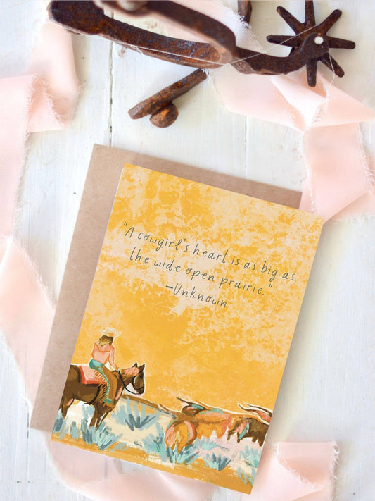 Western Cowgirl Versatile Card