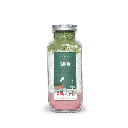 Santa Fizzy Salt Soak: Christmas Holiday Stocking Stuffers