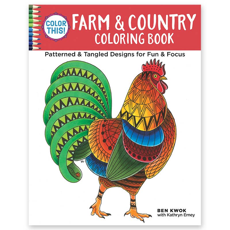 Farm & Country Coloring Book